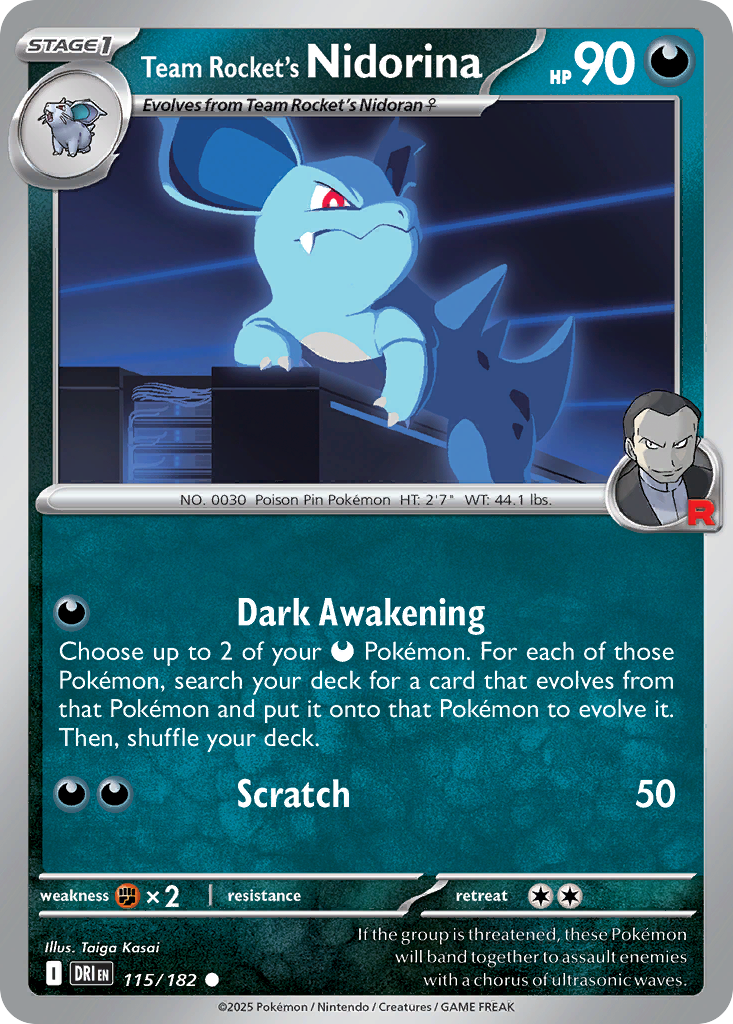 Team Rocket's Nidorina (115)