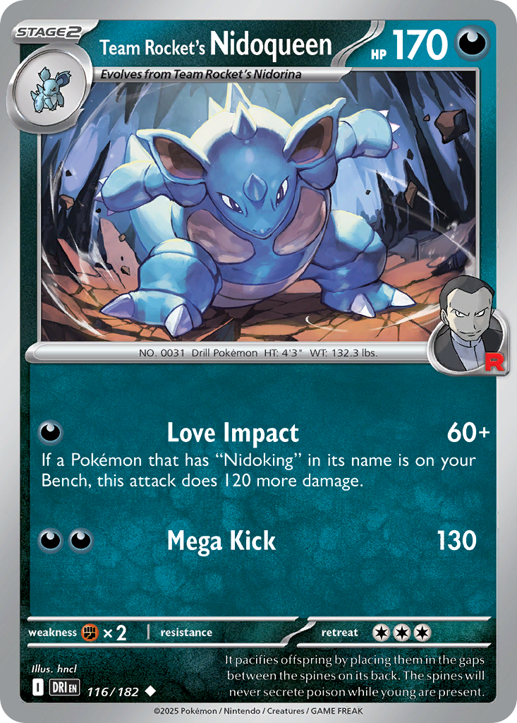 Team Rocket's Nidoqueen (116)