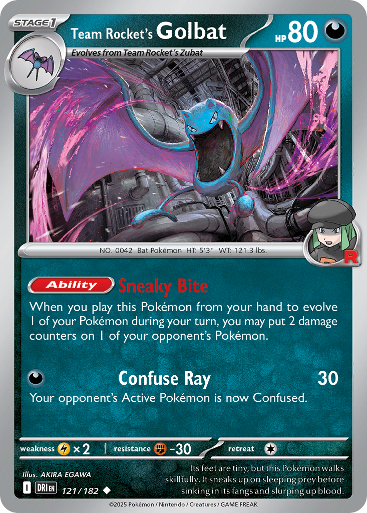 Team Rocket's Golbat (121)