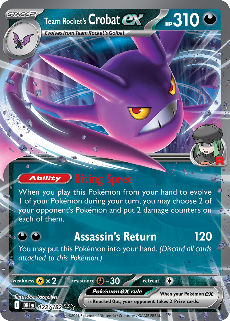 Team Rocket's Crobat ex (122)