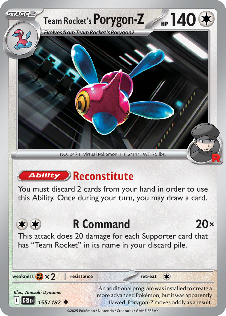 Team Rocket's Porygon-Z (155)