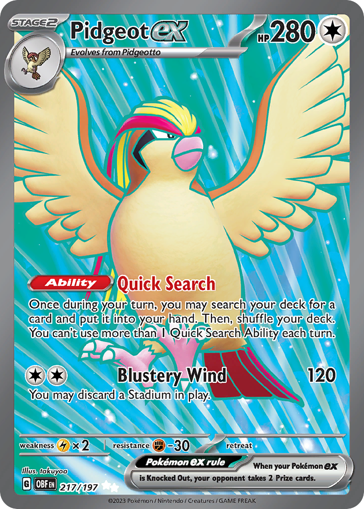 Pidgeot ex (217)