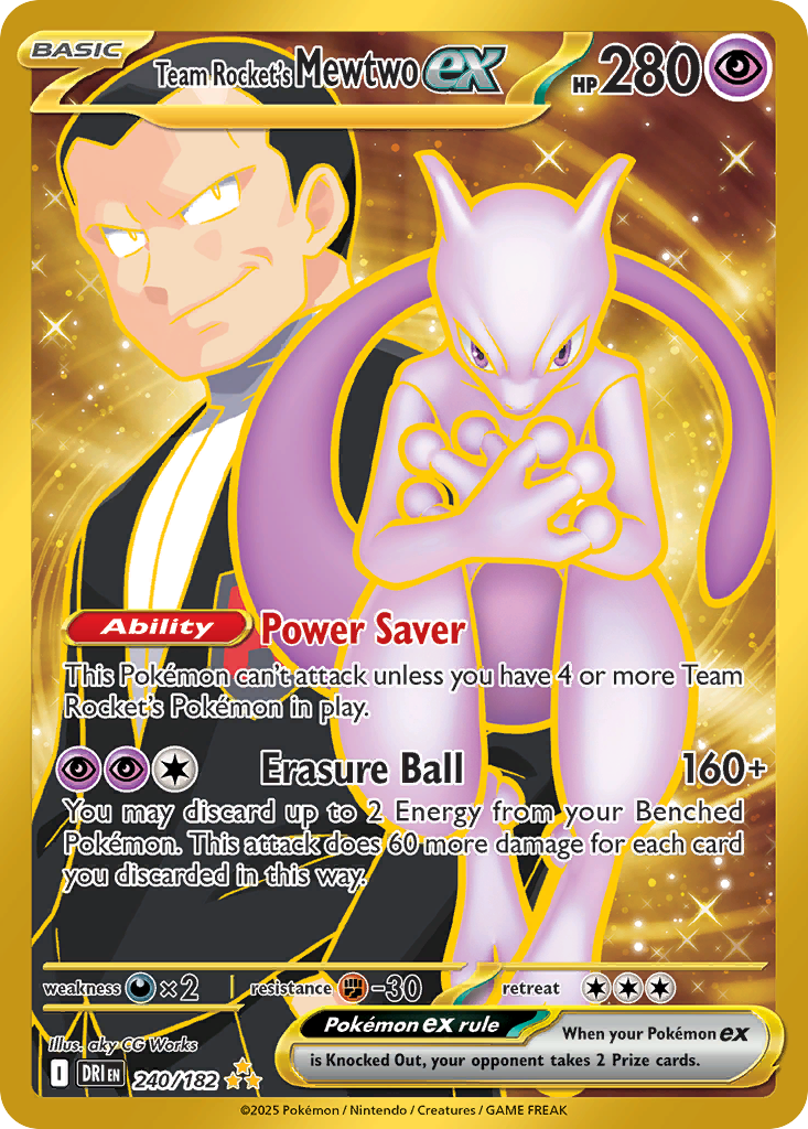 Team Rocket's Mewtwo ex (240)