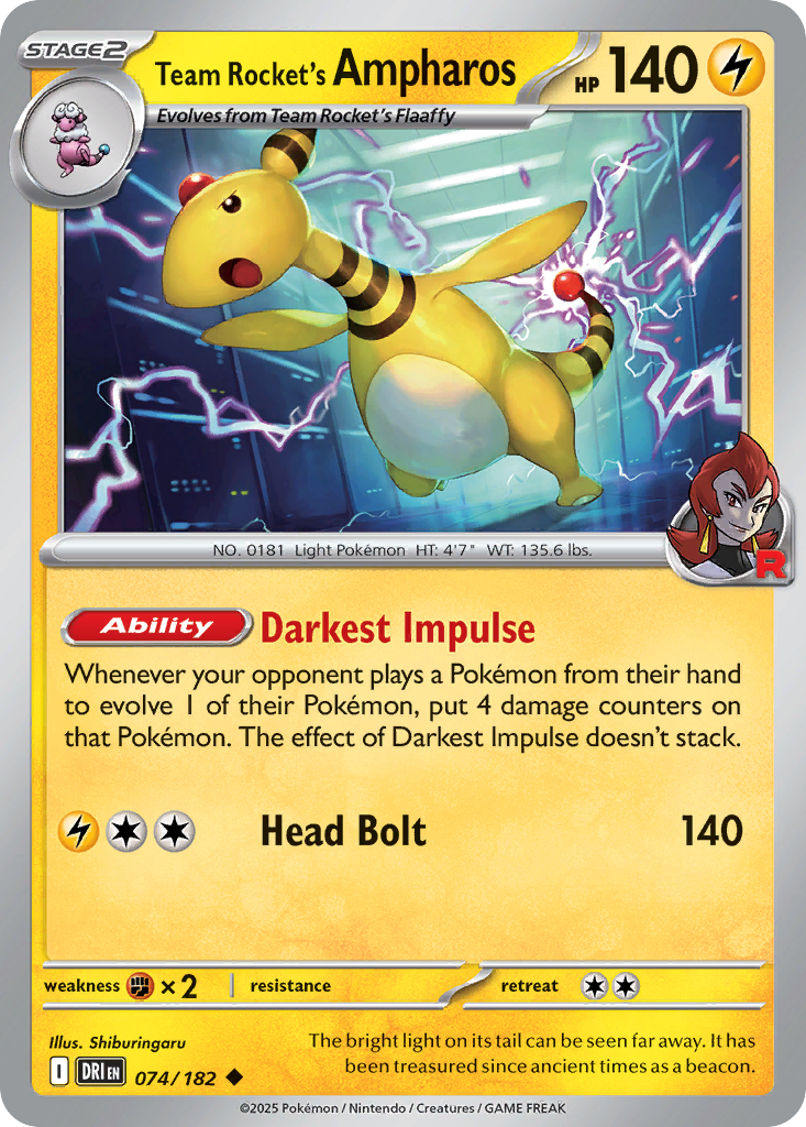 Team Rocket's Ampharos (74)