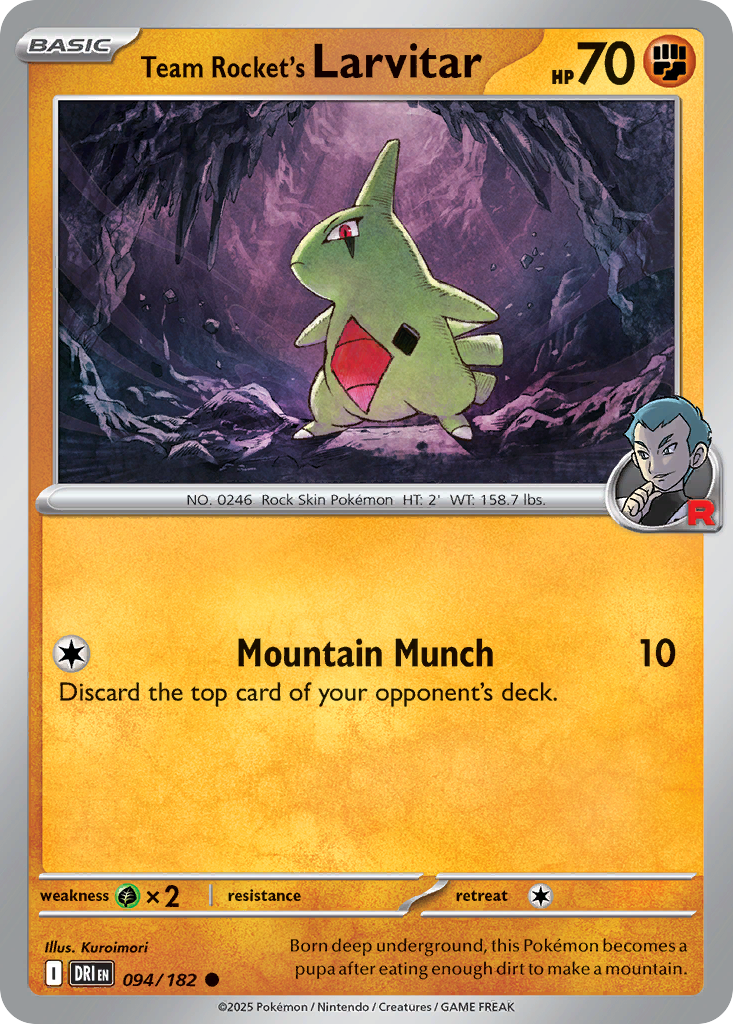 Team Rocket's Larvitar (94)