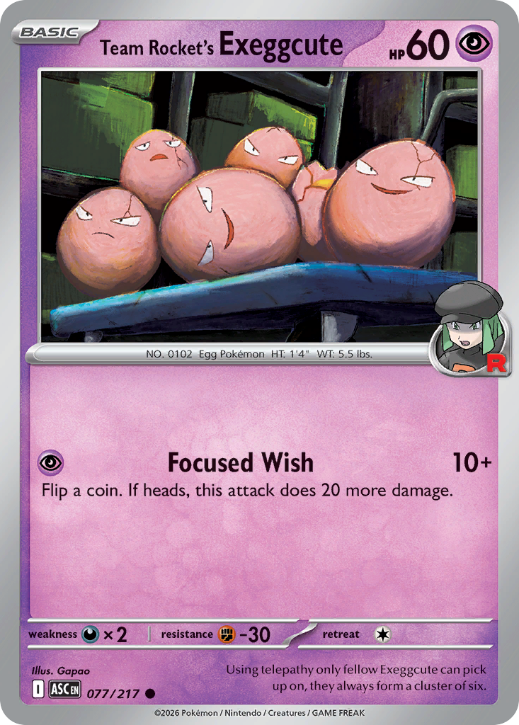 Team Rocket's Exeggcute (77)