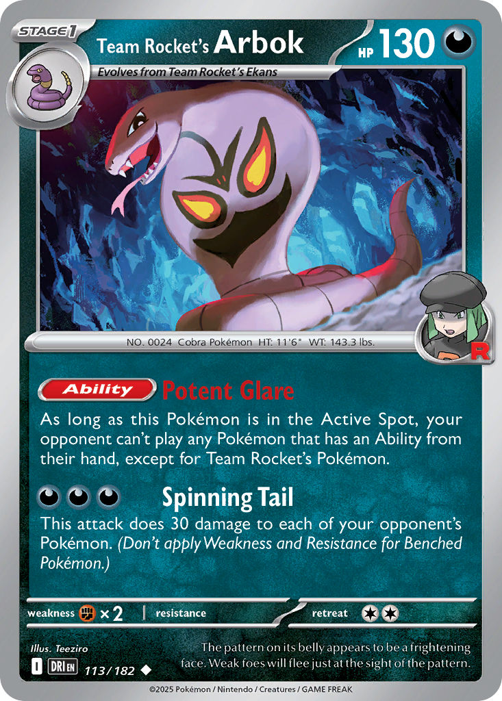Team Rocket's Arbok (113)