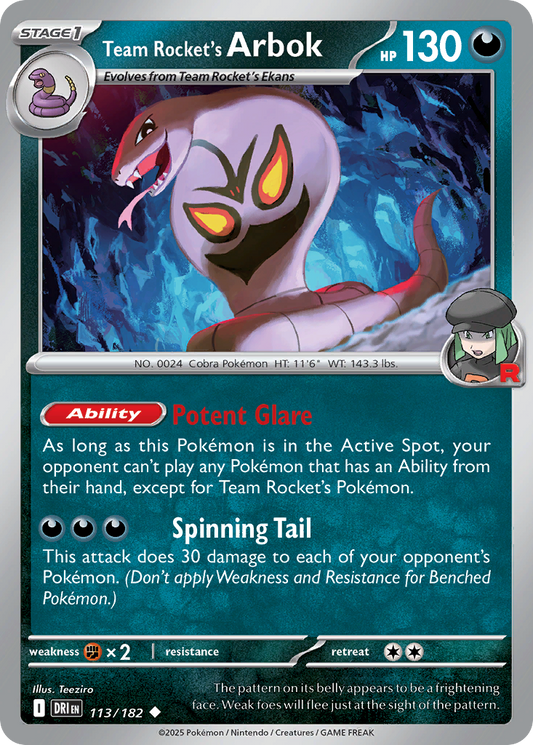 Team Rocket's Arbok (113)
