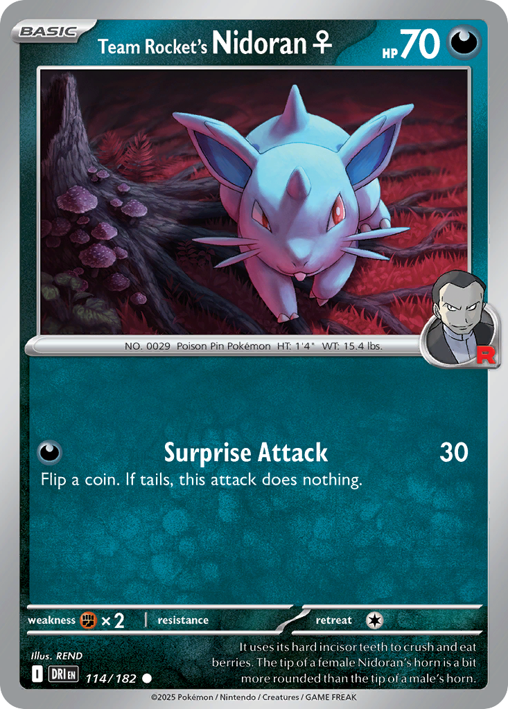 Team Rocket's Nidoran♀ (114)