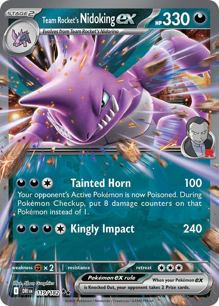 Team Rocket's Nidoking ex (119)