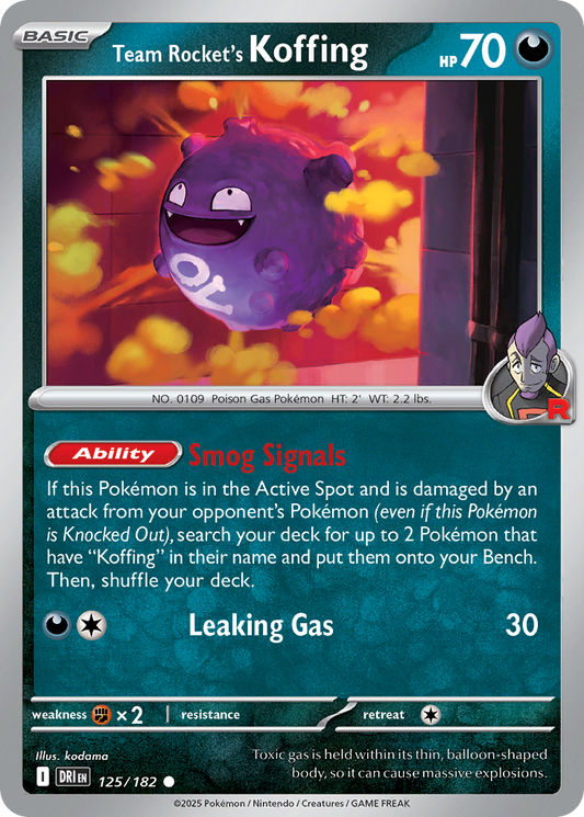 Team Rocket's Koffing (125)