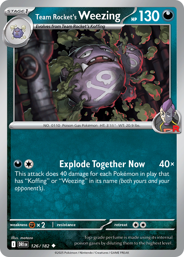 Team Rocket's Weezing (126)