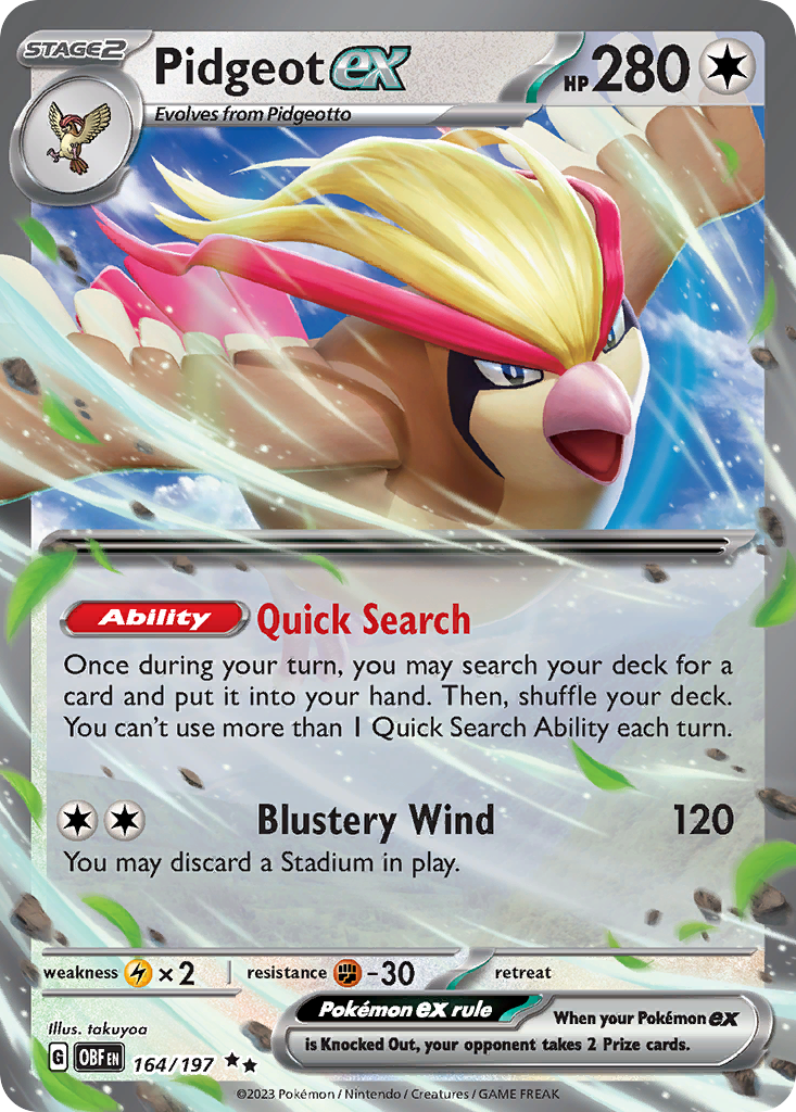 Pidgeot ex (164)