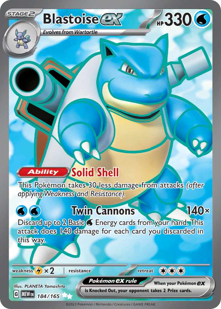 Blastoise ex (184)