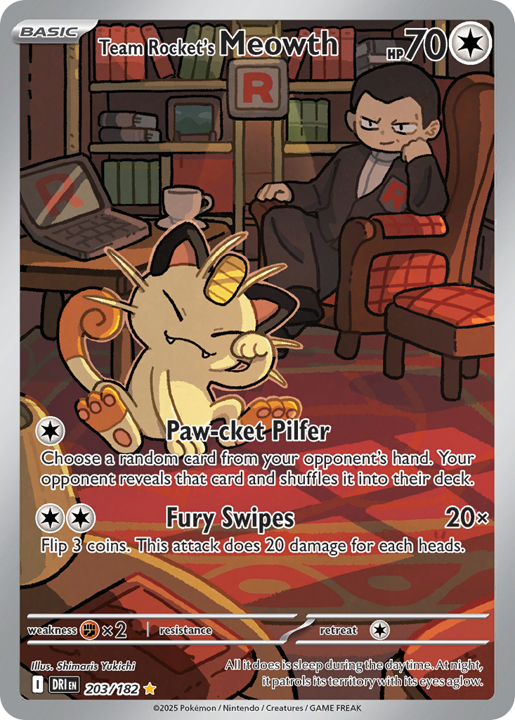 Team Rocket's Meowth (203)