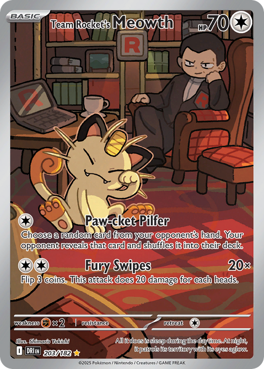 Team Rocket's Meowth (203)