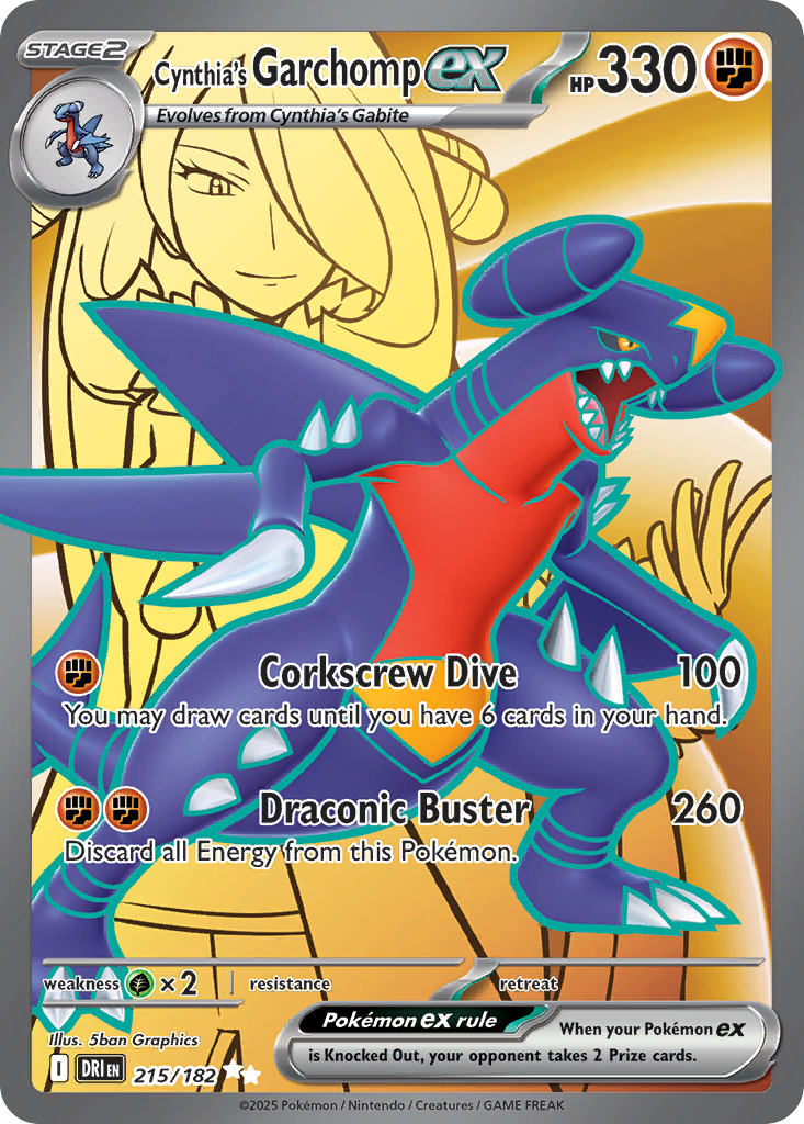 Cynthia's Garchomp ex (215)