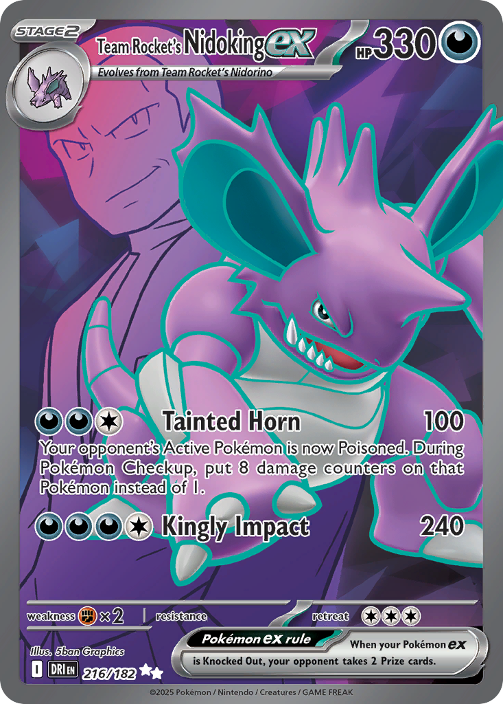 Team Rocket's Nidoking ex (216)