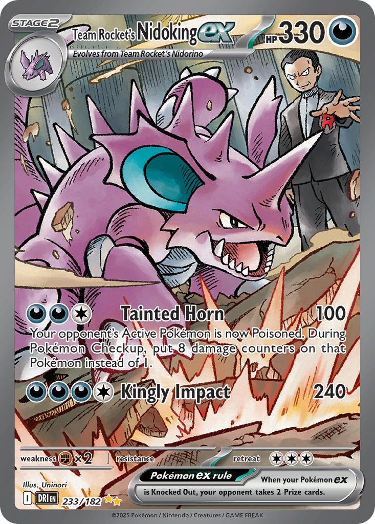Team Rocket's Nidoking ex (233)