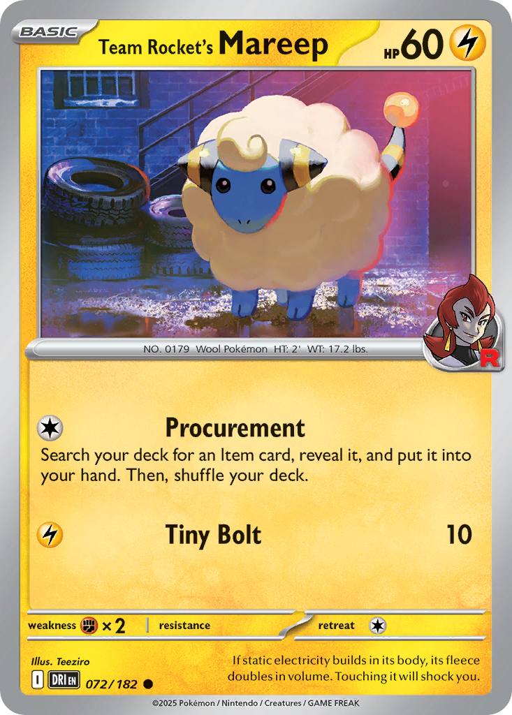 Team Rocket's Mareep (72)