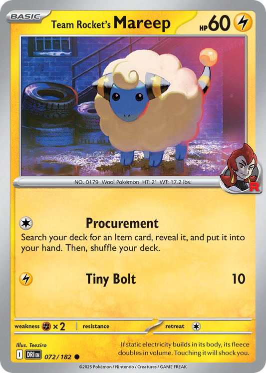 Team Rocket's Mareep (72)