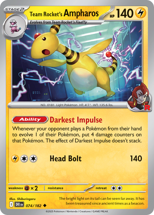 Team Rocket's Ampharos (74)