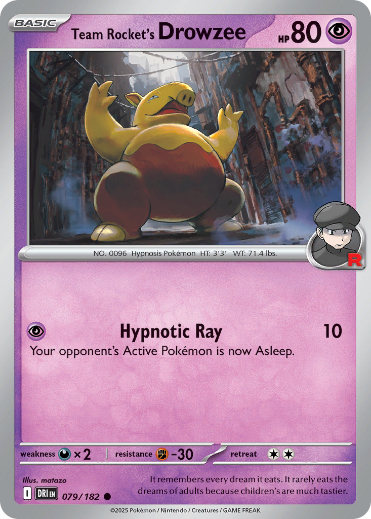 Team Rocket's Drowzee (79)