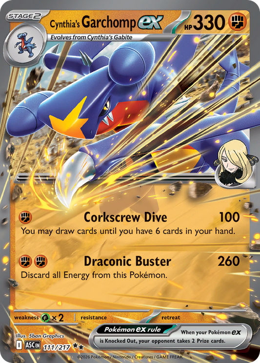 Cynthia's Garchomp ex (111)