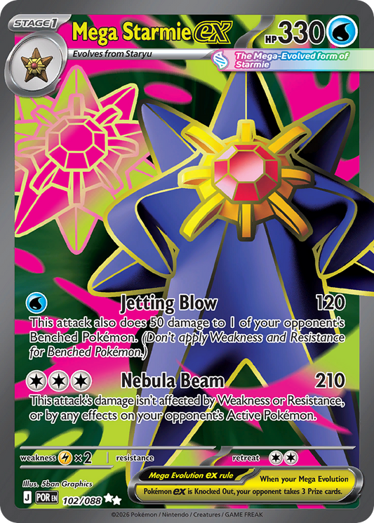 Mega Starmie ex (102)