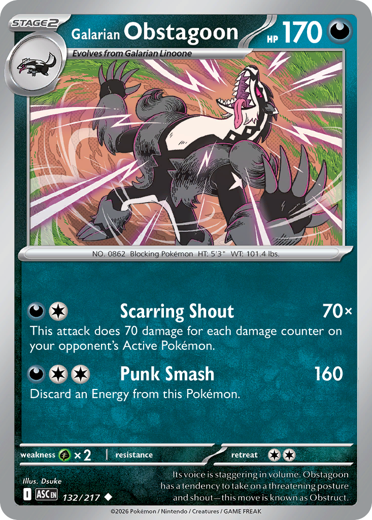 Galarian Obstagoon (132)