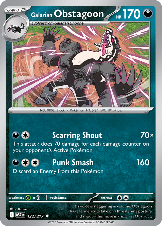 Galarian Obstagoon (132)
